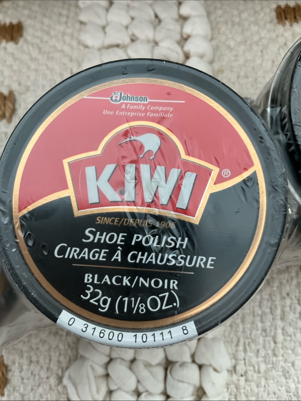 12 Cans Kiwi by Johnson Black Shoe Polish Tin 1 1/8 ounce each Tin